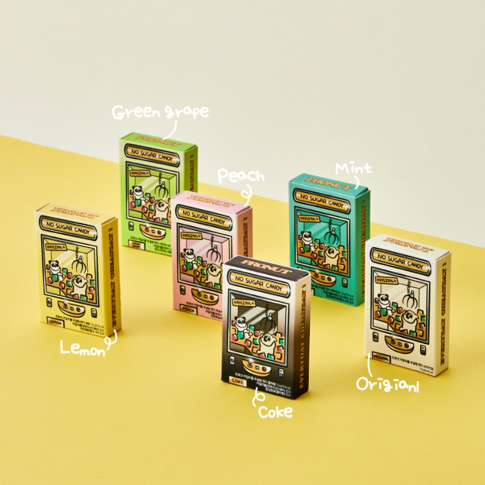 프로넛 무설탕 자일리톨 캔디 6가지맛 세트 화이트데이 사탕 선물포장 대량주문