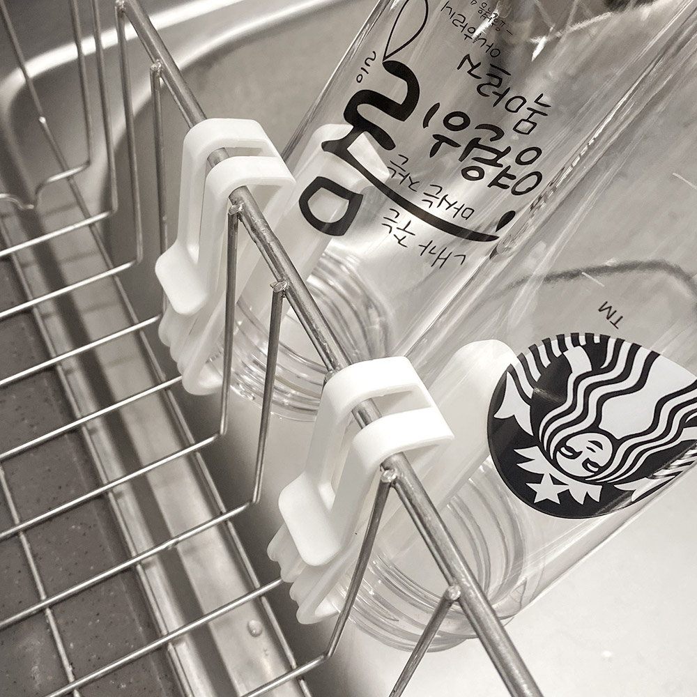 쉽고 편리하게 사용하는 텀블러 건조 클립과 식기 건조대 후크 추천