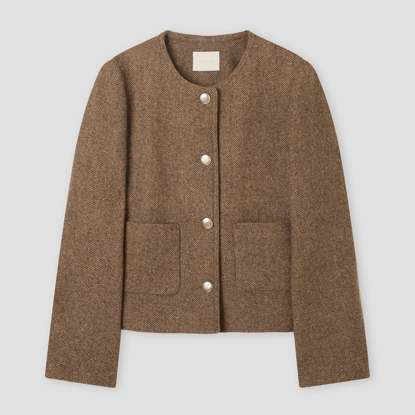 편하게 입기 좋은 베이직 R넥 자켓, 어떤 옷이든 잘 어울려요!