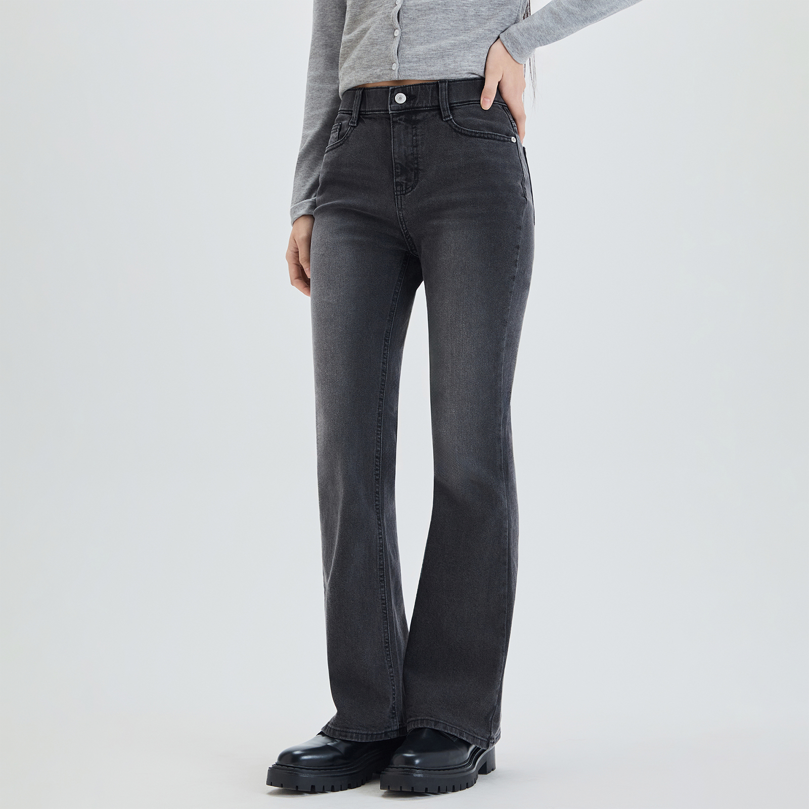 편하게 입기 좋은 핏업 데님 부츠컷, 미쏘 제품 추천해요!