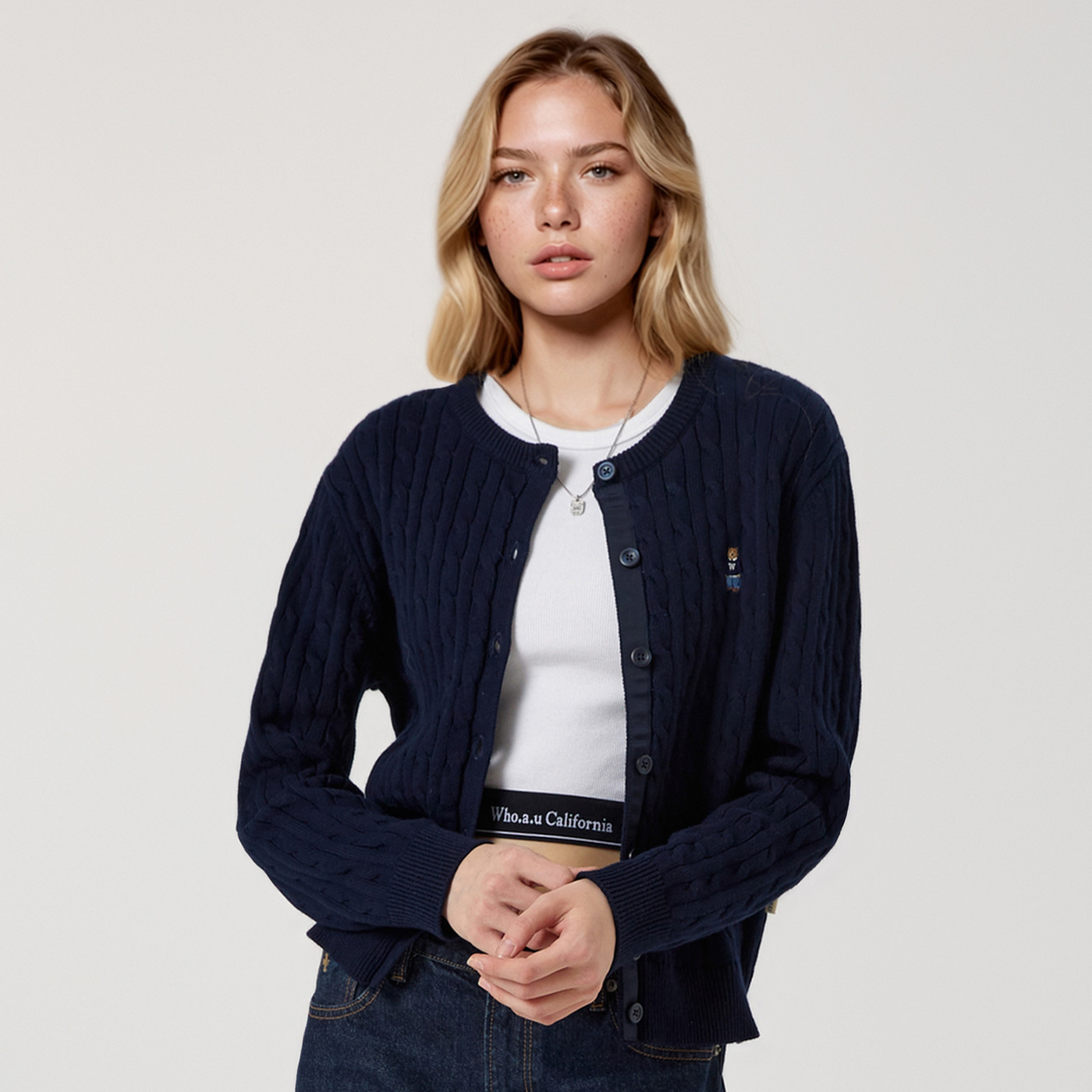 편안하게 입기 좋은 여성 케이블 가디건, 후아유 스티브 제품 추천!