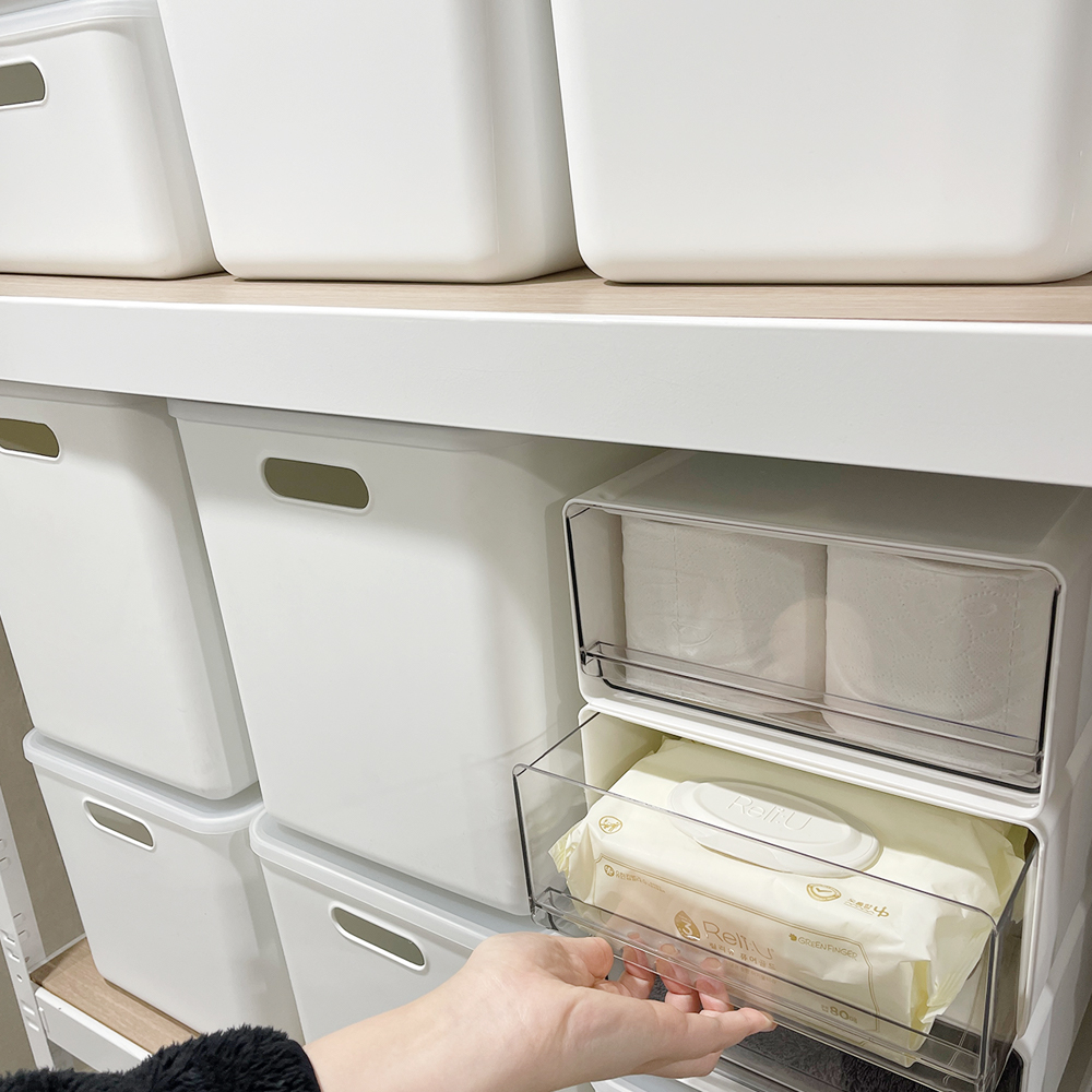 집안 정리의 필수템! 투명 서랍형 수납함으로 깔끔하게 정리하세요