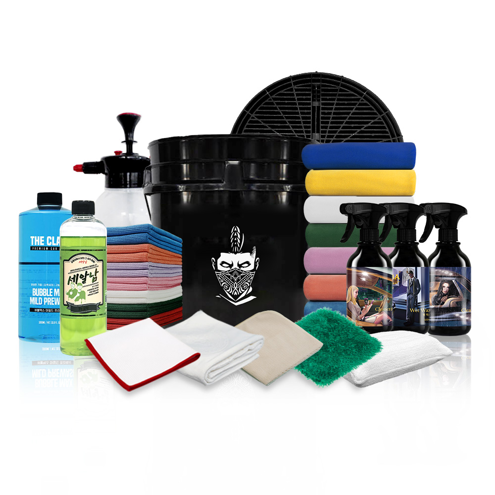 집에서 간편하게! 자동차 세차용품 14종 세트로 깔끔한 차량 만들기