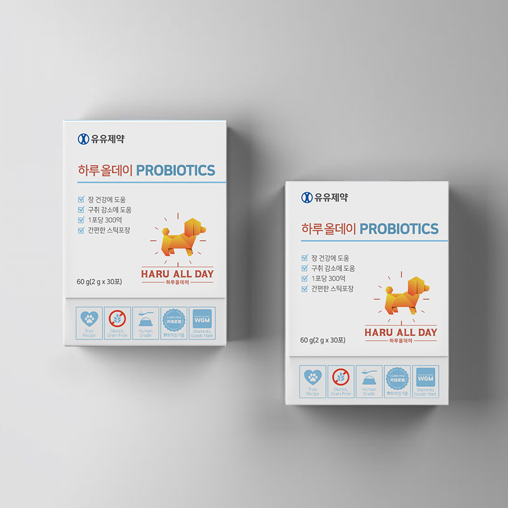 반려견 건강을 챙기는 하루올데이 유산균, 강아지 면역력과 변비 해결에 도움 되는 영양제