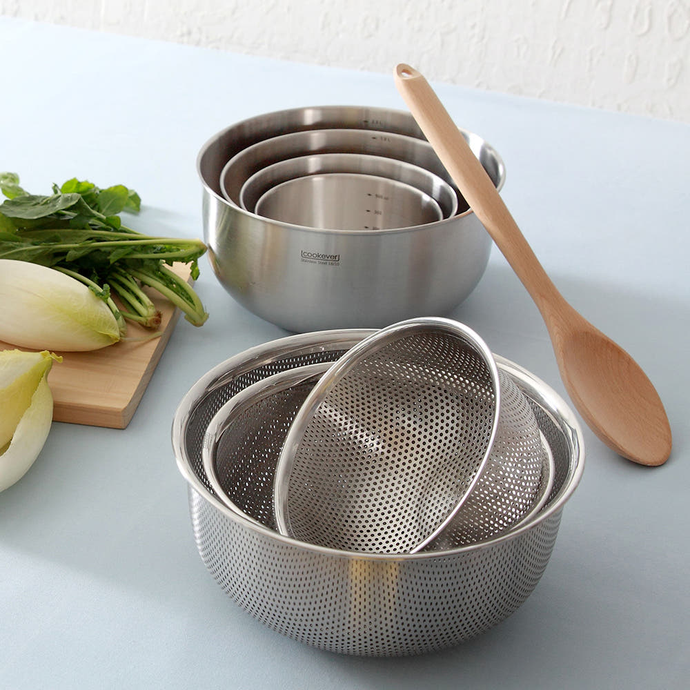 가정에서 유용하게 쓰이는 스테인리스 믹싱볼과 채반 세트 추천!