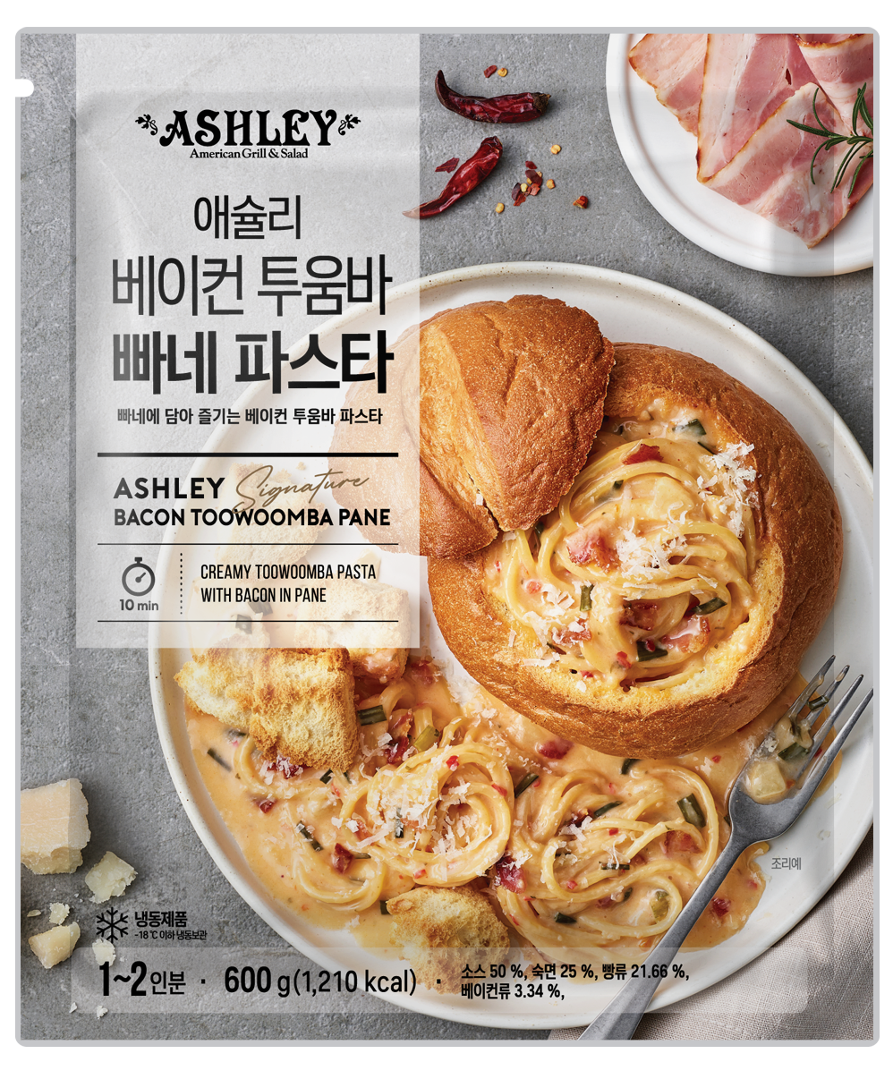 [N배송] 애슐리 베이컨 투움바 빠네 파스타 600g 냉동