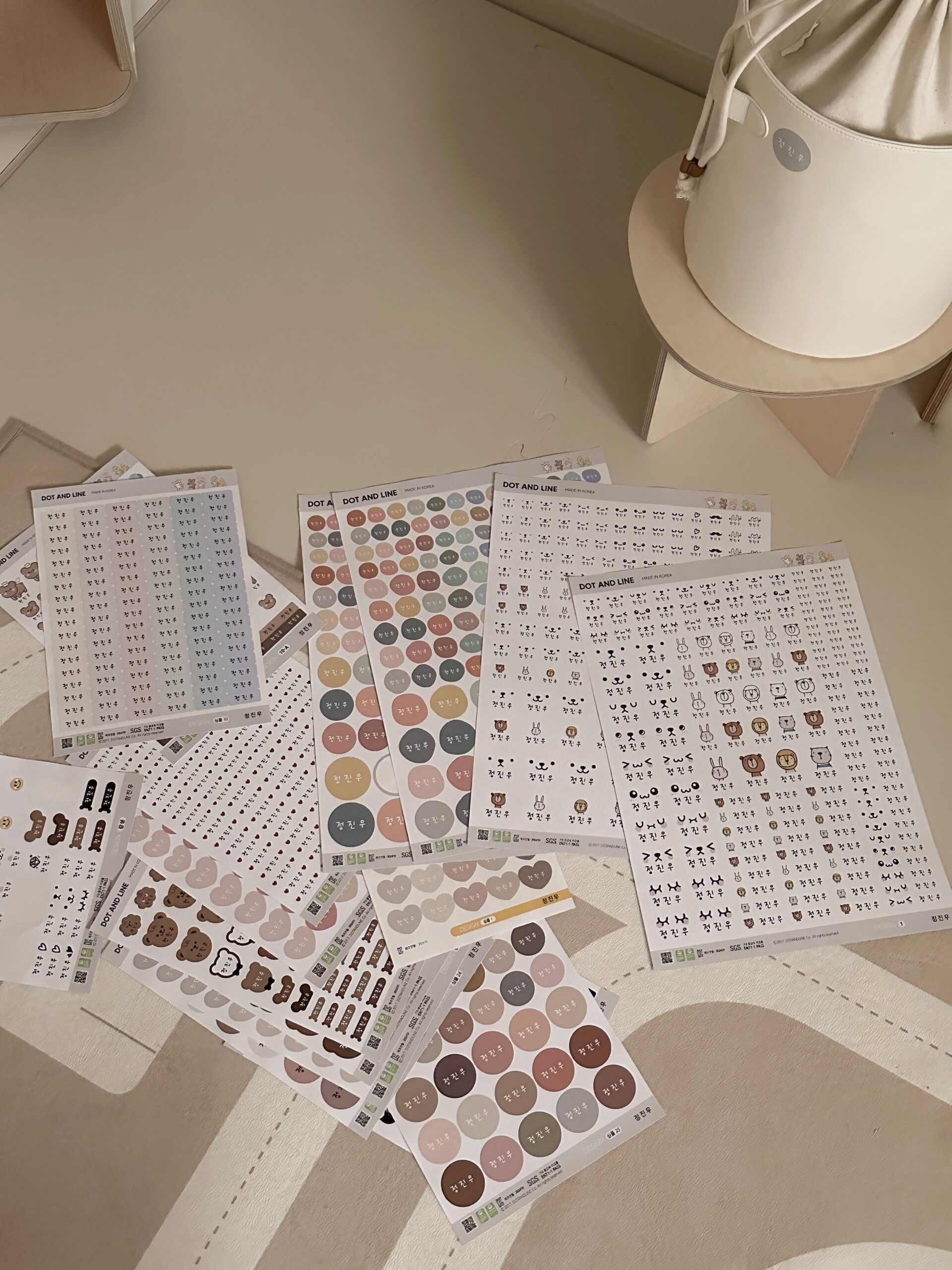 아이들 이름표, 쉽게 붙이고 오래가는 방수 네임스티커 추천!