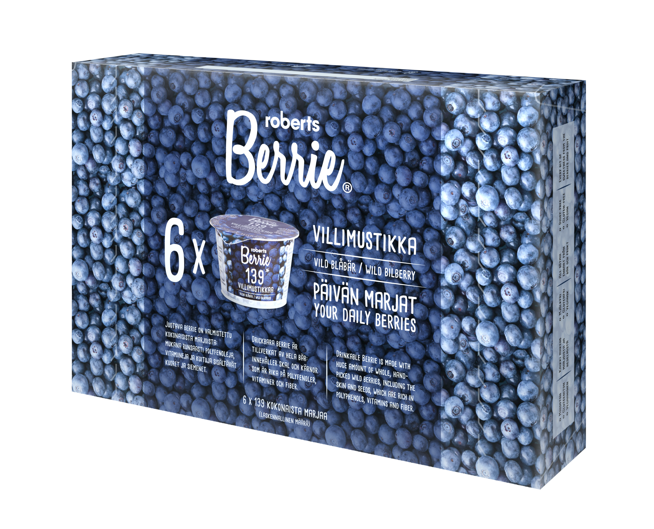 로버츠베리에 야생 빌베리 음료 선물세트 100ml 6개+6개