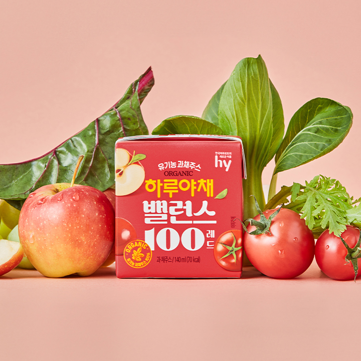 일상 속 건강 챙기기, 하루야채 밸런스100 두 가지 맛으로 즐기세요!