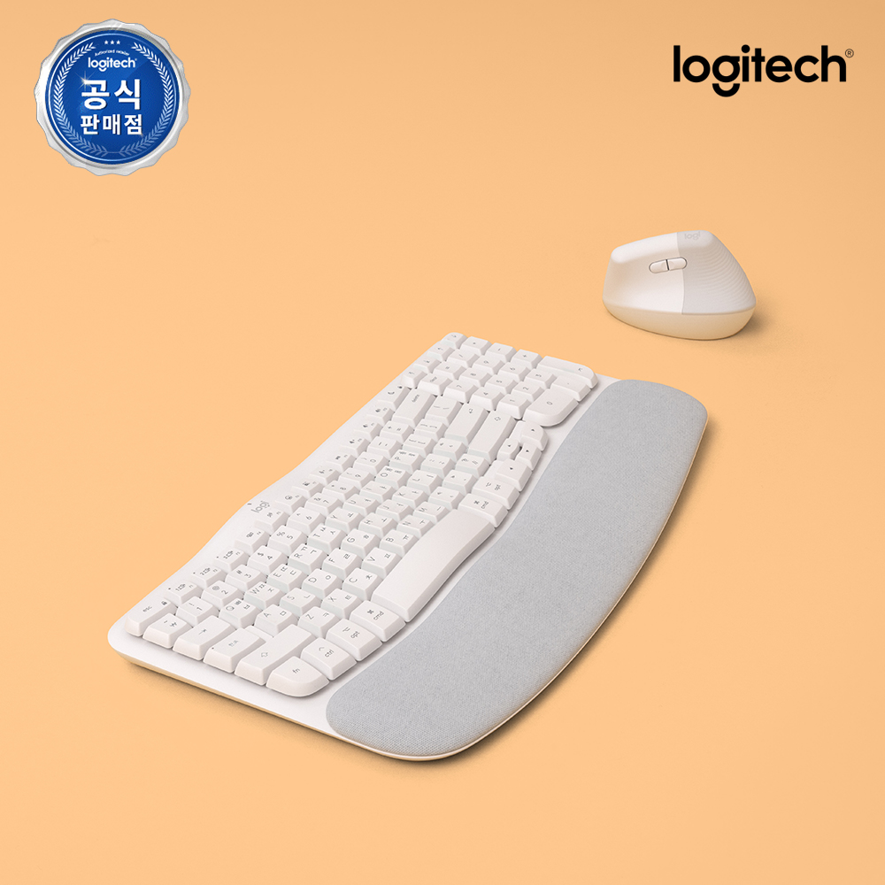 편하게 사용하는 인체공학 키보드와 마우스 세트 추천, 로지텍웨이브키즈 앤드 리프트 콤보