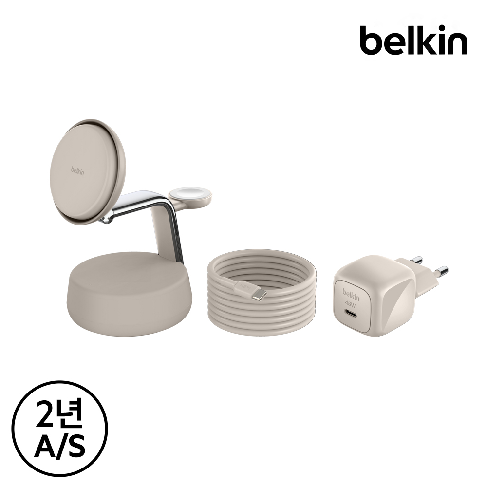 쉽고 빠른 무선 충전, 벨킨의 최신 3-in-1 스탠드로 업그레이드하세요!