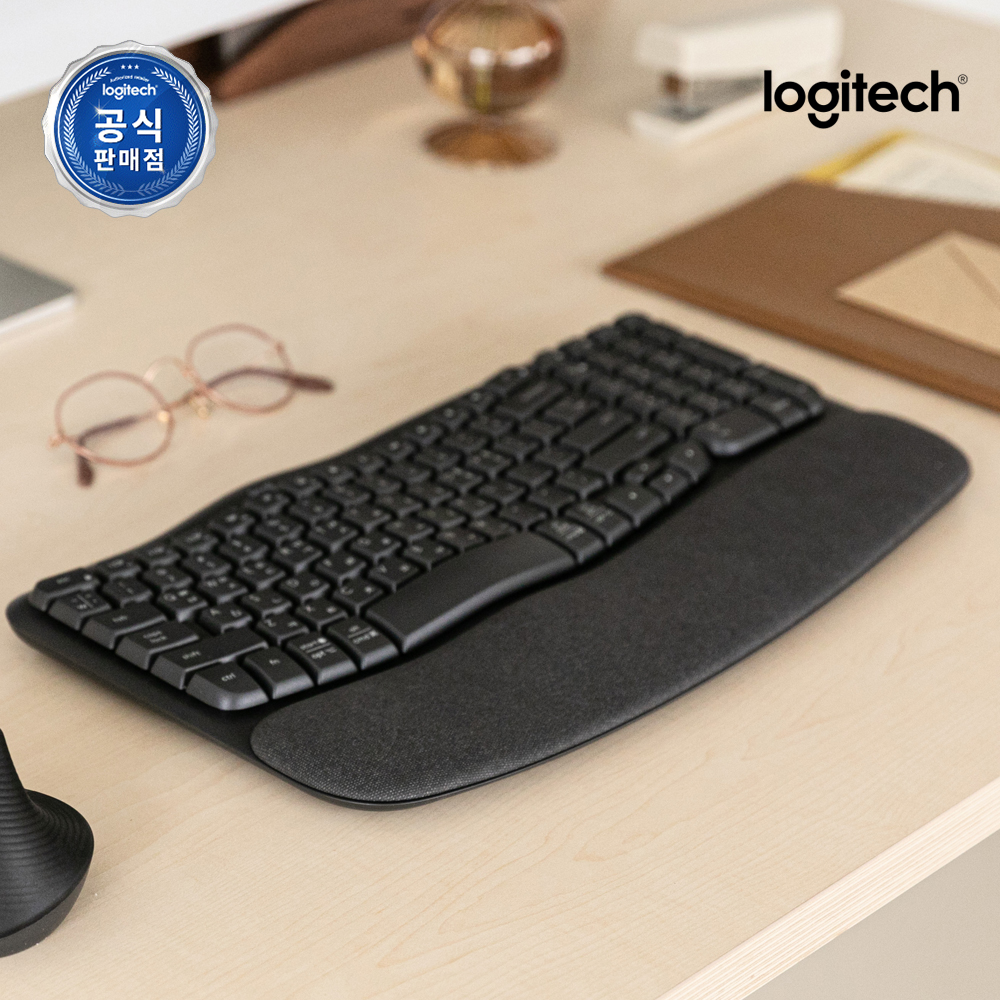 편하게 사용하는 인체공학 무선 키보드, 로지텍 WAVE KEYS를 소개할게요!
