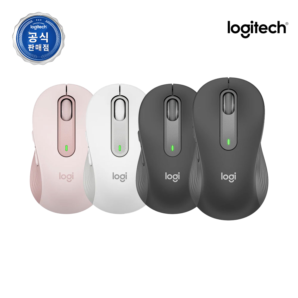 편리하고 조용한 무선 마우스, 로지텍 M650 로즈핑크로 만나보세요!