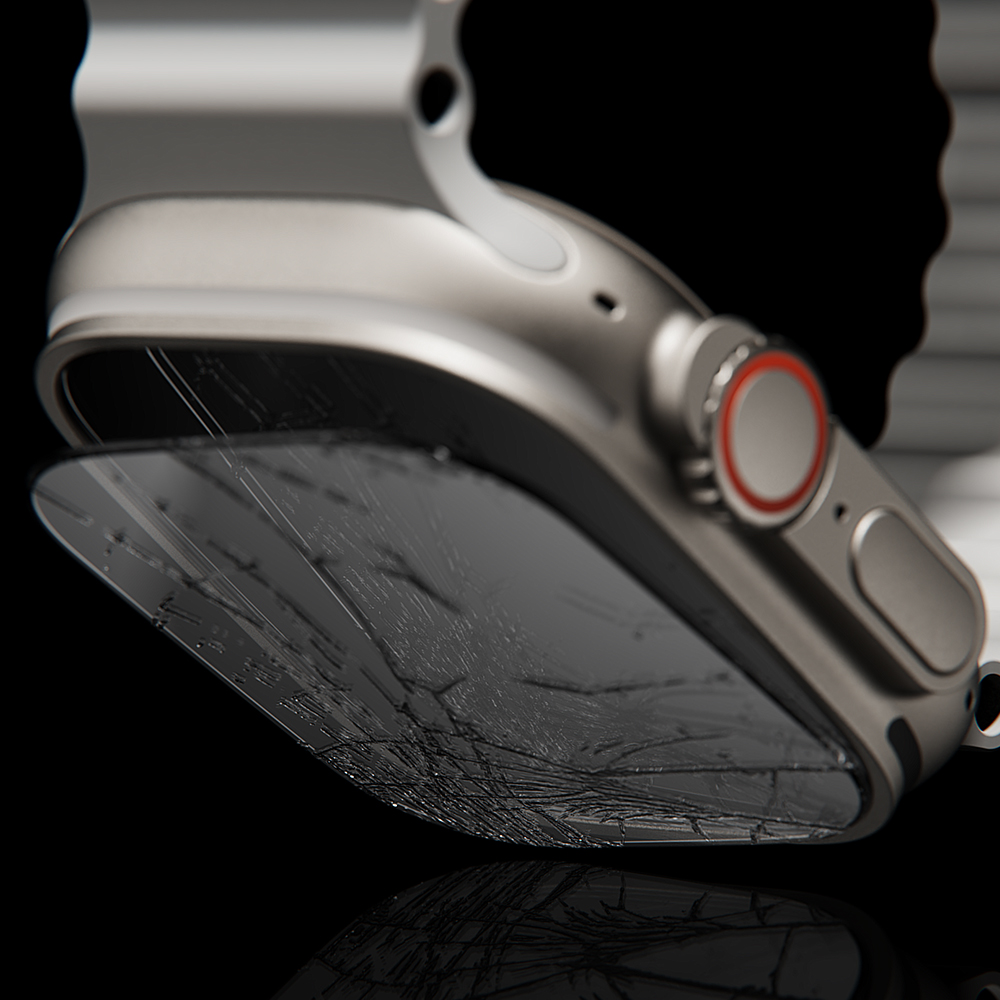 애플워치 울트라 3 2 1용 강화유리 필름, 두 장으로 더 안전하게!