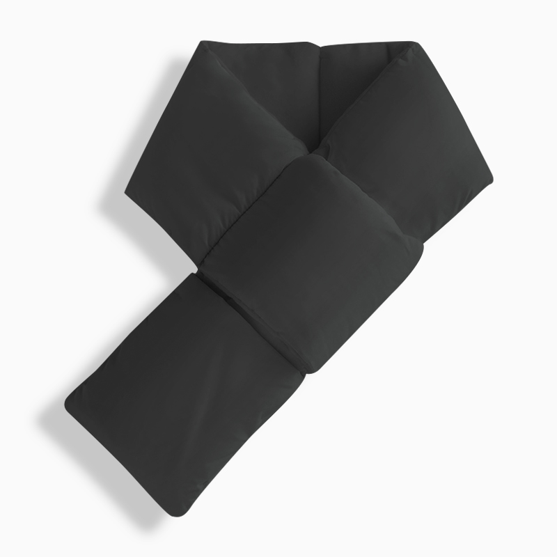 가볍고 따뜻하게, 짧은 미니 기모 패딩 목도리로 겨울 스타일 완성!