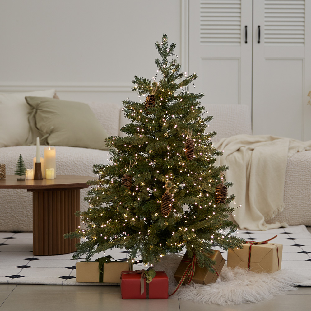 집 안을 따뜻하게 밝혀줄 크리스마스 미니 트리 추천, 100cm 크기와 예쁜 조명까지!