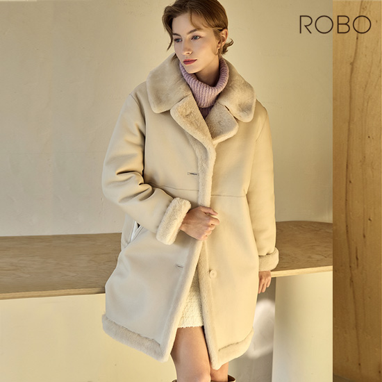 편하게 입기 좋은 스페인산 리버시블 하프 무스탕 코트 추천