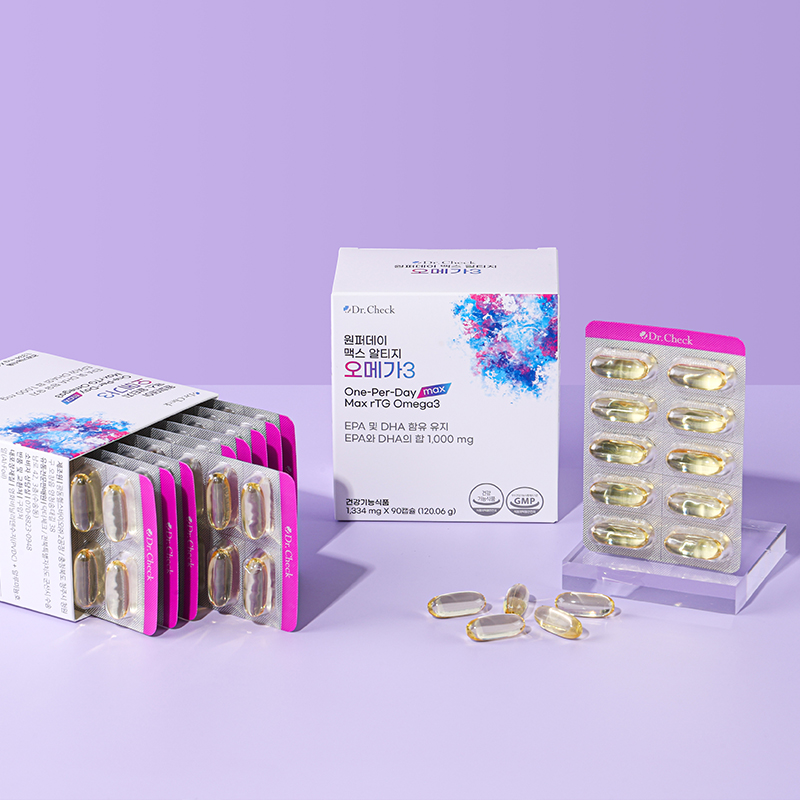 일상 속 건강 챙기기! 닥터체크 원퍼데이 맥스 알티지 오메가3 두 개 세트 추천