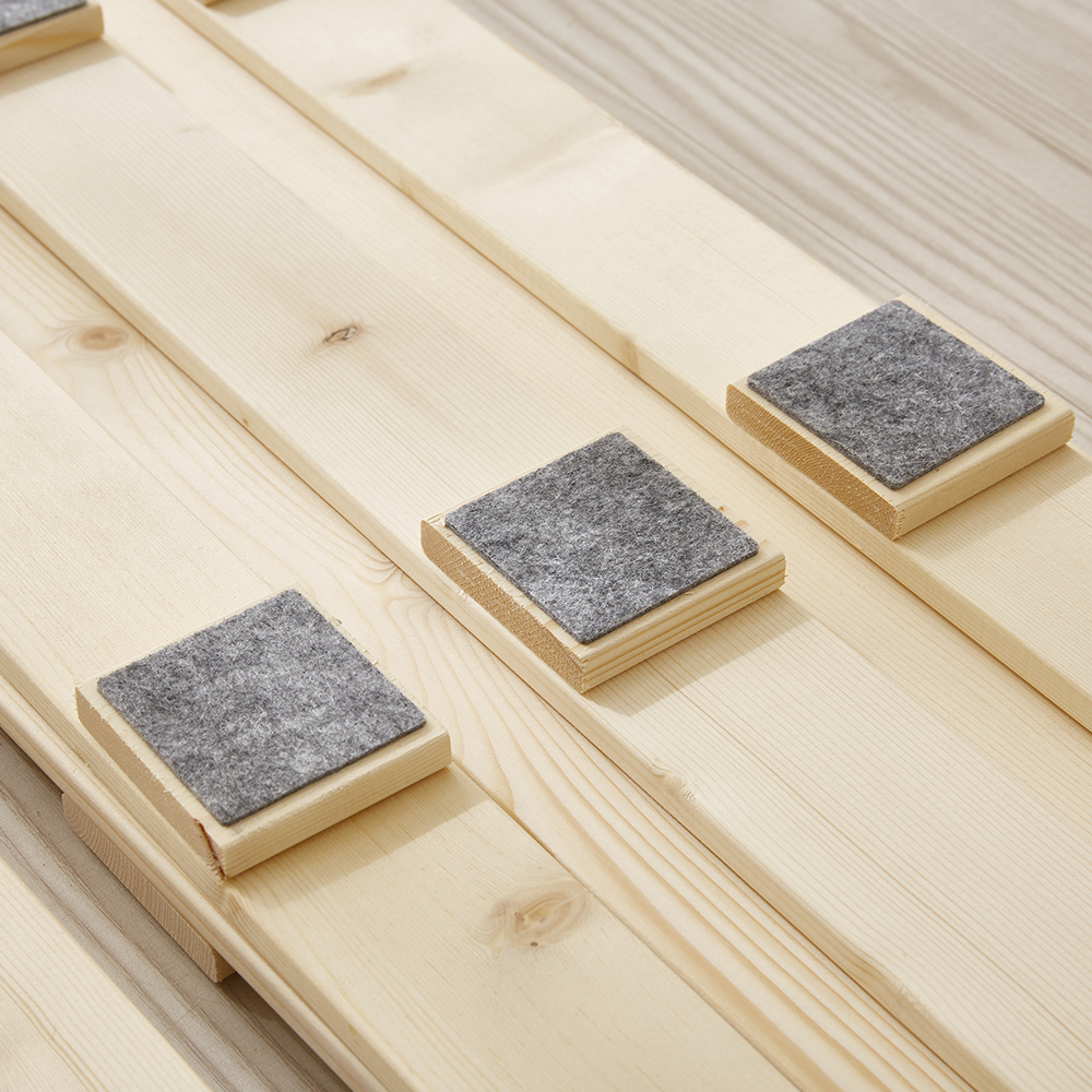 편하게 누울 수 있는 원목 침대 받침대, 싱글 사이즈로 딱 좋아요!