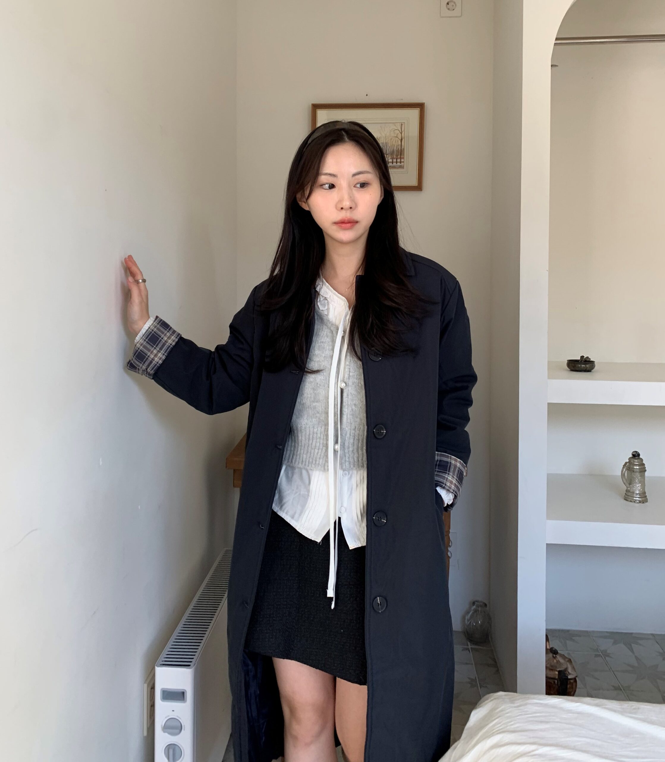 편하게 입기 좋은 카라 웰론 트렌치 패딩 롱 코트 추천!