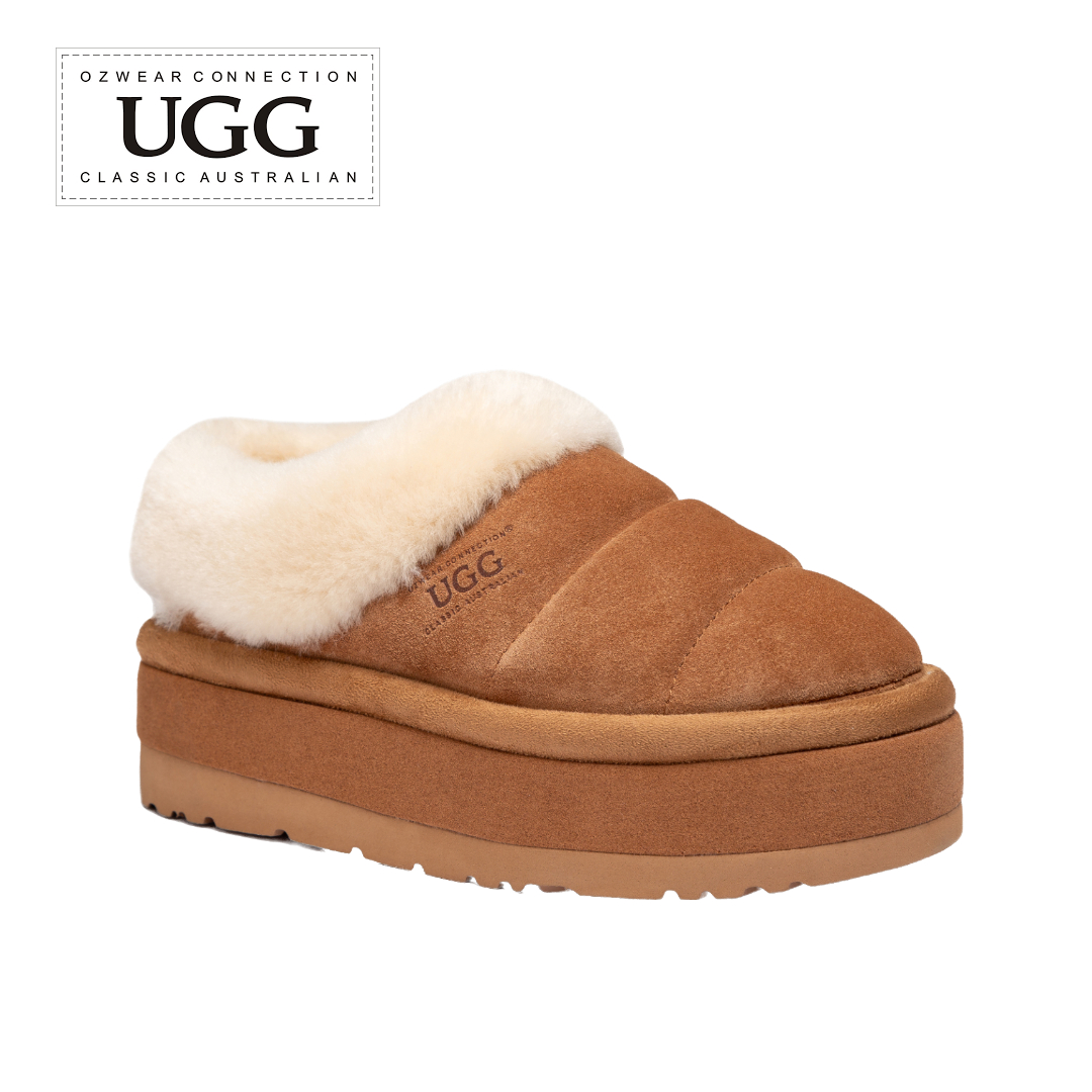 호주산 오즈웨어 플랫폼 신발, 시드니 칵투스 칼라와 다니엘라 양털이 어우러진 남녀용 어그 슬리퍼 추천