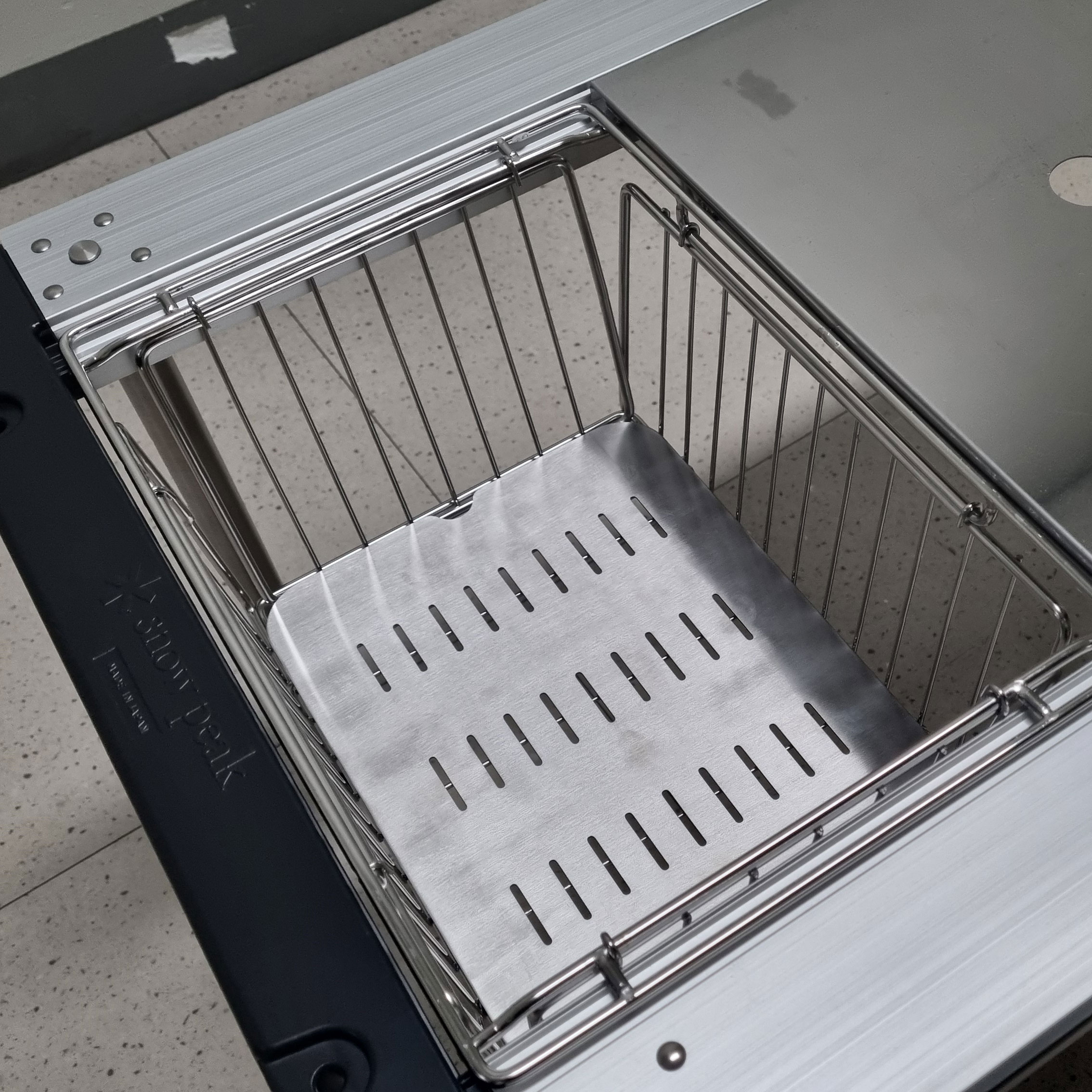 캠핑용 스텐 와이어 바구니, 스노우피크와 호환되는 폴딩 바스켓 추천!