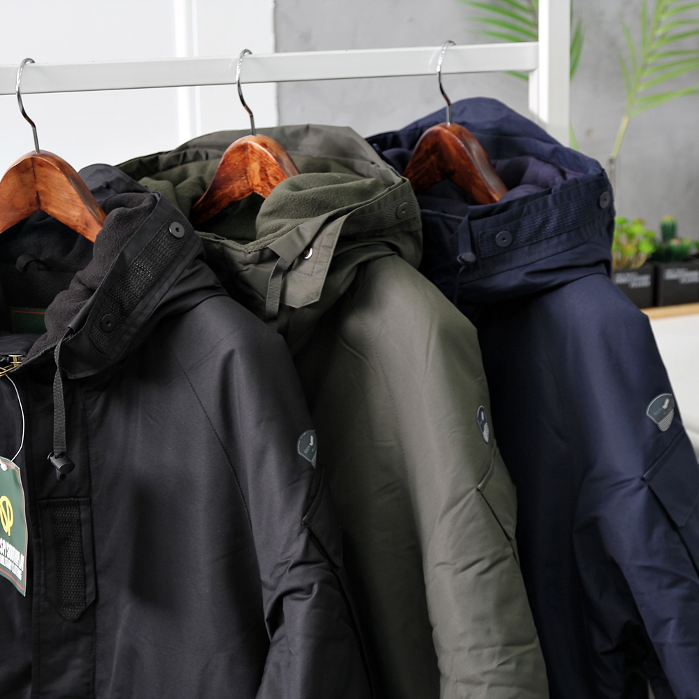 남성용 큰 사이즈 기능성 항공 점퍼, 따뜻하고 스타일리시하게 입기!