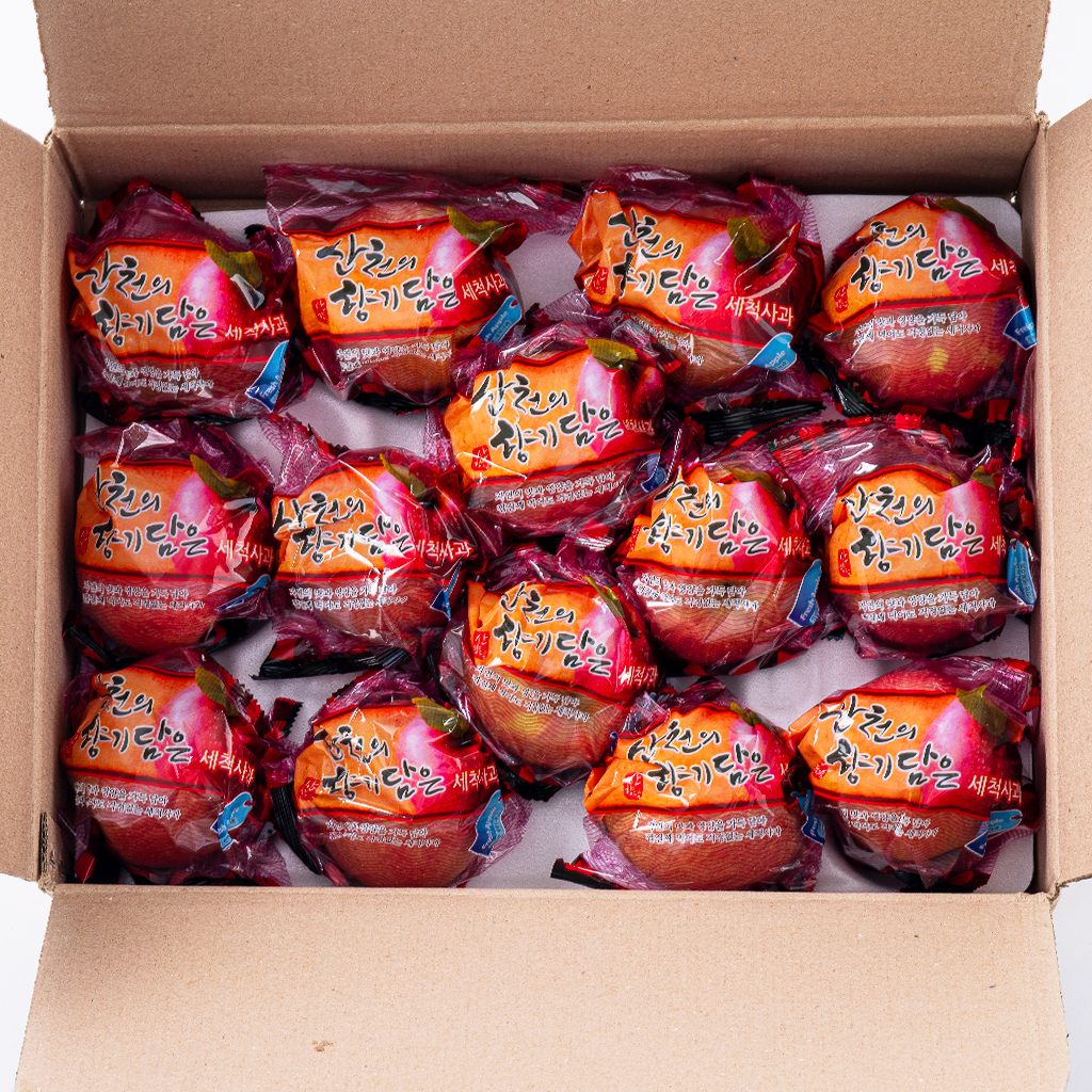 껍질째 먹는 간편한 사과, 부사 품종으로 신선함 가득!