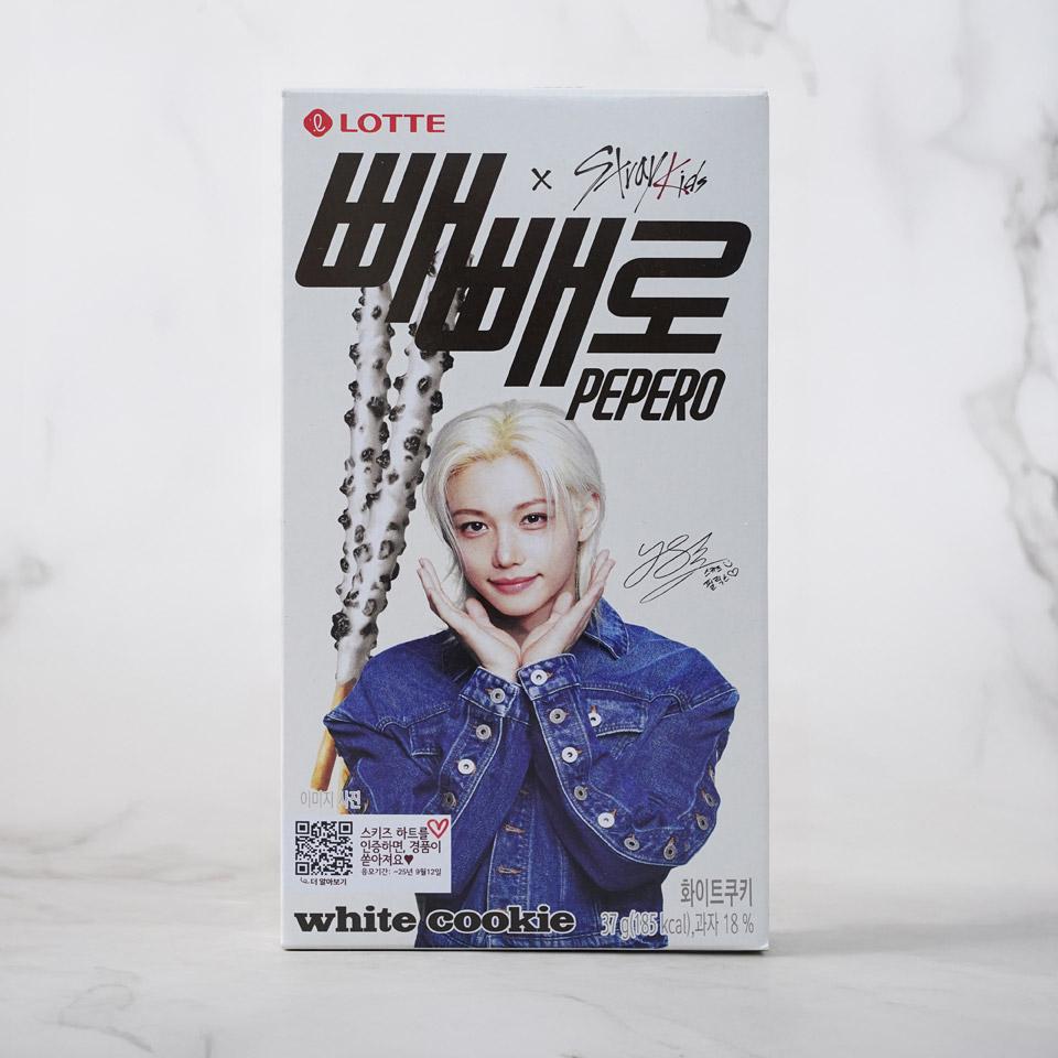 일상에서 즐기는 달콤한 간식, 롯데웰푸드 빼빼로 화이트쿠키 37g