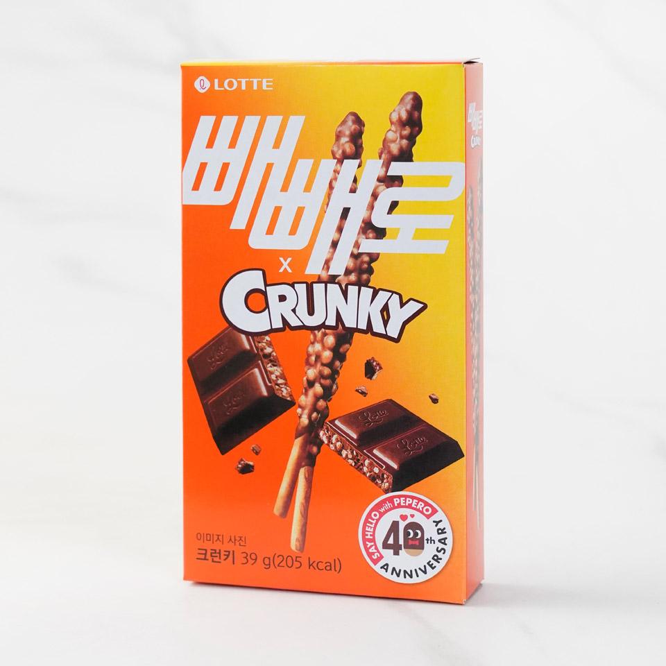 일상에서 즐기는 달콤한 간식, 롯데웰푸드 빼빼로 크런키 39g 추천!