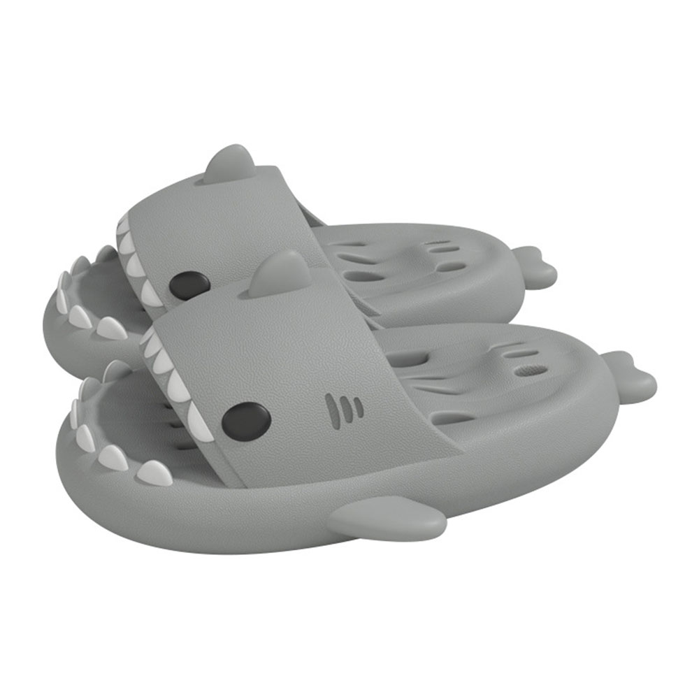 포근하고 귀여운 상어 욕실 슬리퍼, 집에서도 편하게 신어요!