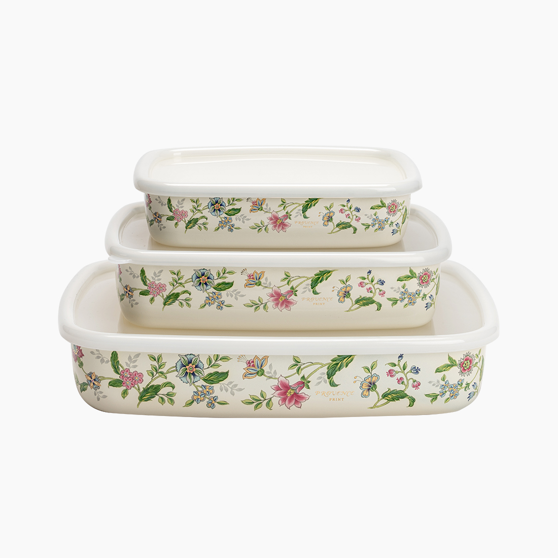 일상에서 딱 맞는 프로방스 스타일 법랑용기 세트, 깔끔하게 정리하세요!