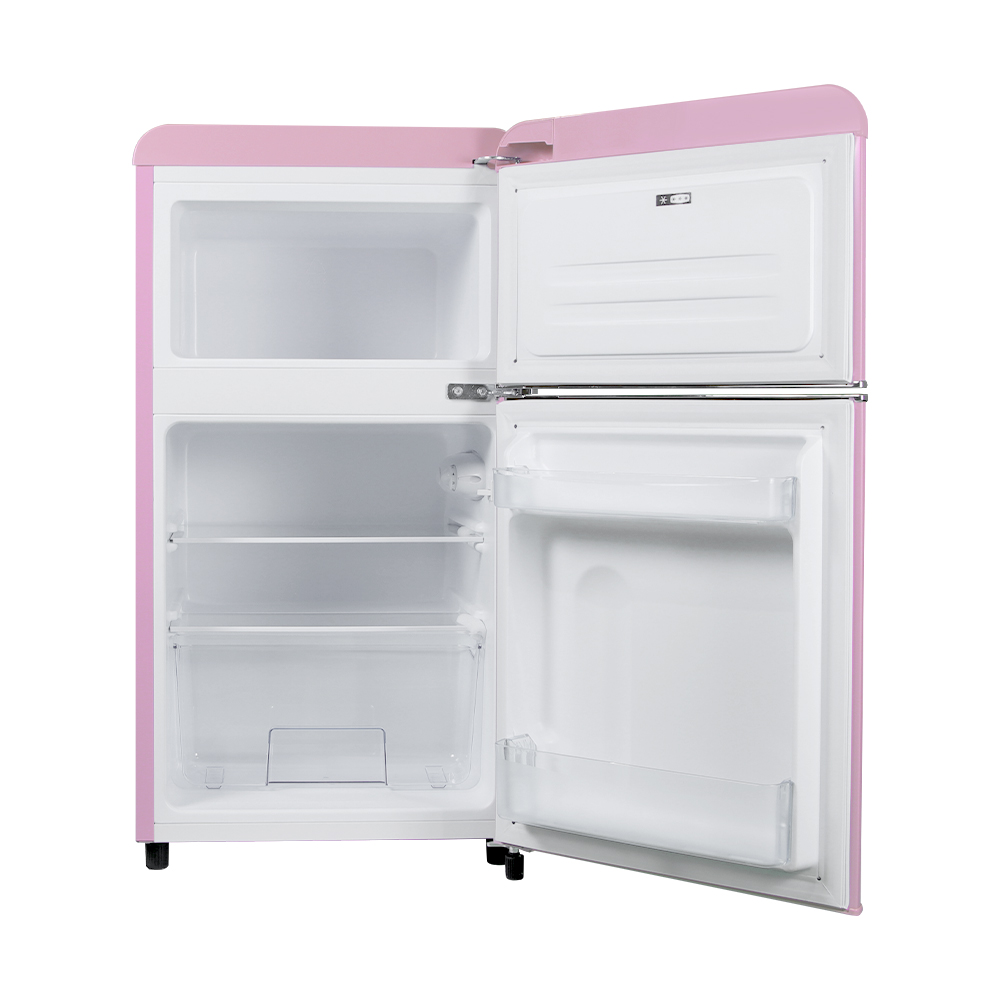 작고 귀여운 레트로 냉장고, 집이나 사무실 어디든 딱 좋아요!