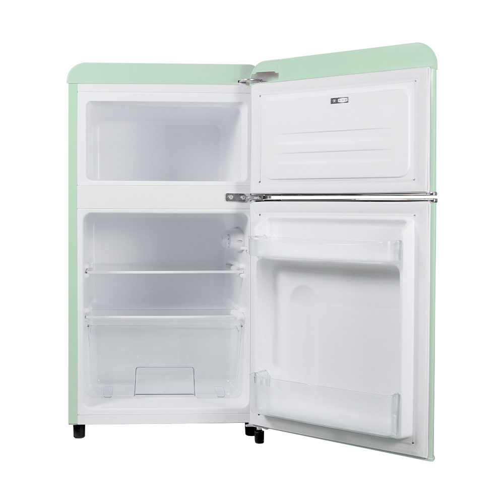 작고 귀여운 레트로 냉장고, 집이나 사무실에 딱 좋아요!