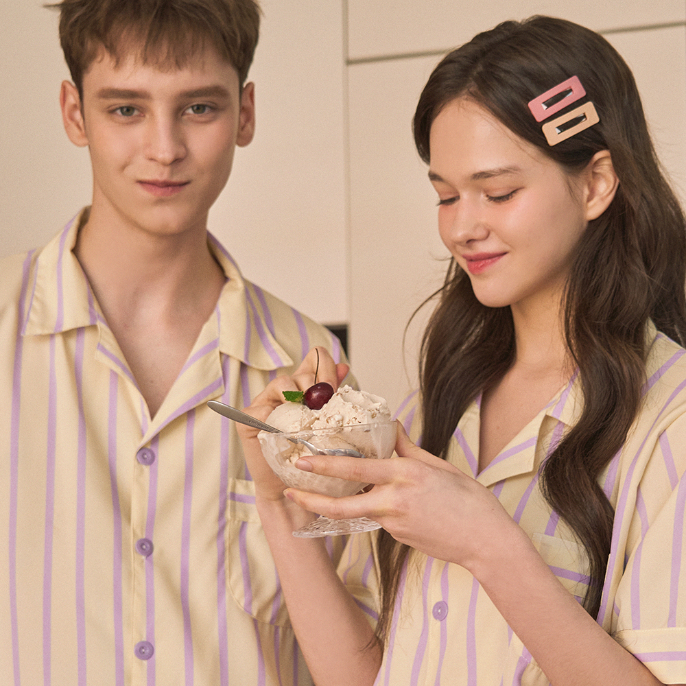 편안한 여름밤을 위한 실크 느낌 타로 반팔 파자마 세트 추천