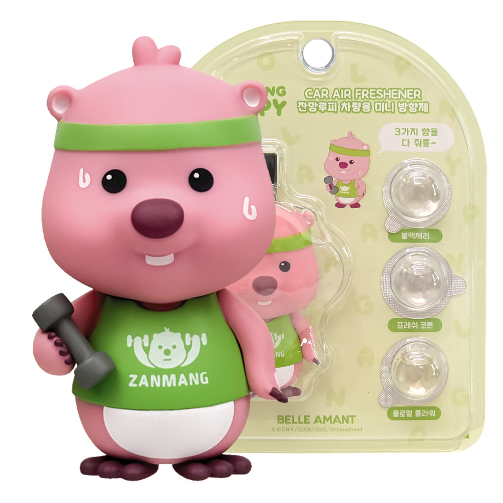 차량 내부를 산뜻하게! 잔망루피 미니 방향제 추천해요