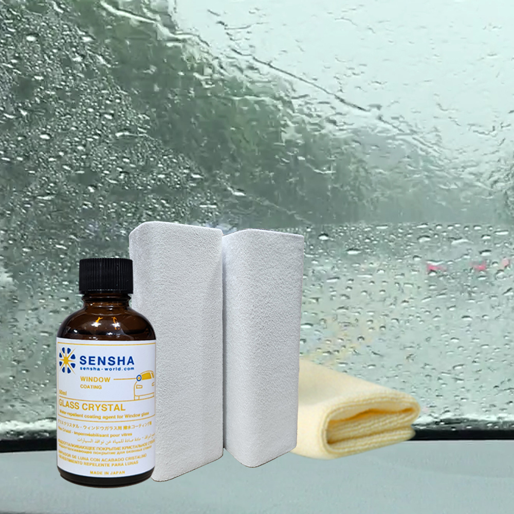 유리 표면에 광택과 방수 효과를 더하는 간단한 방법