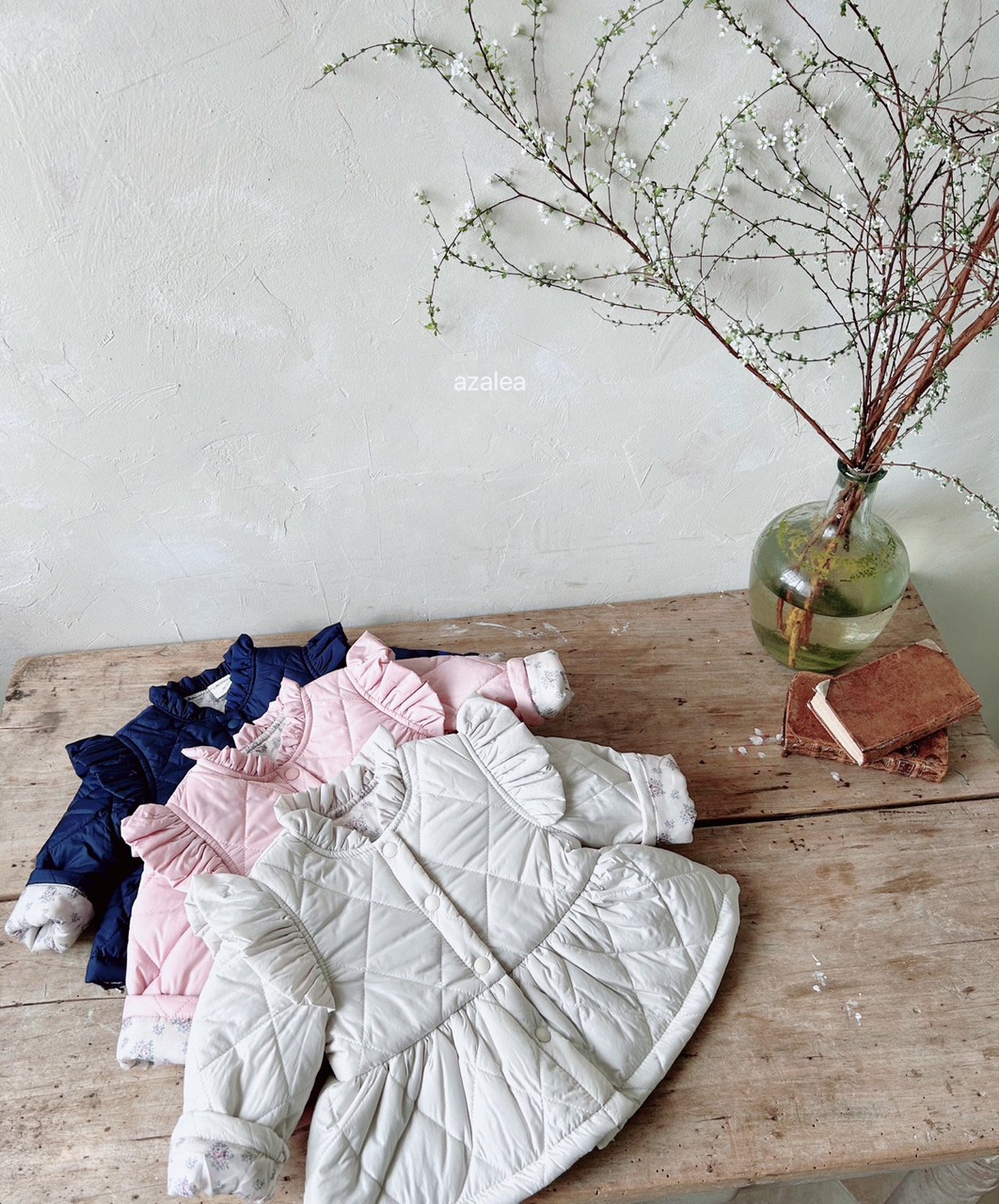 아이들을 위한 가볍고 따뜻한 키즈 패딩, 다이아나 자켓 아젤리아 스타일