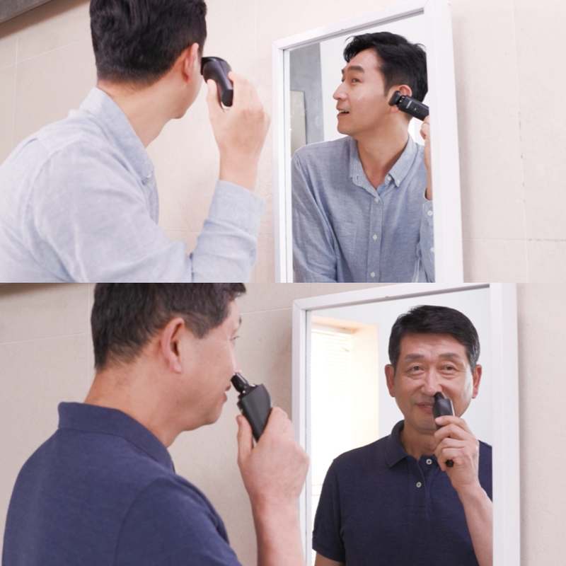 가볍고 강력한 3헤드 전기면도기, 어디서든 편하게 사용하세요!