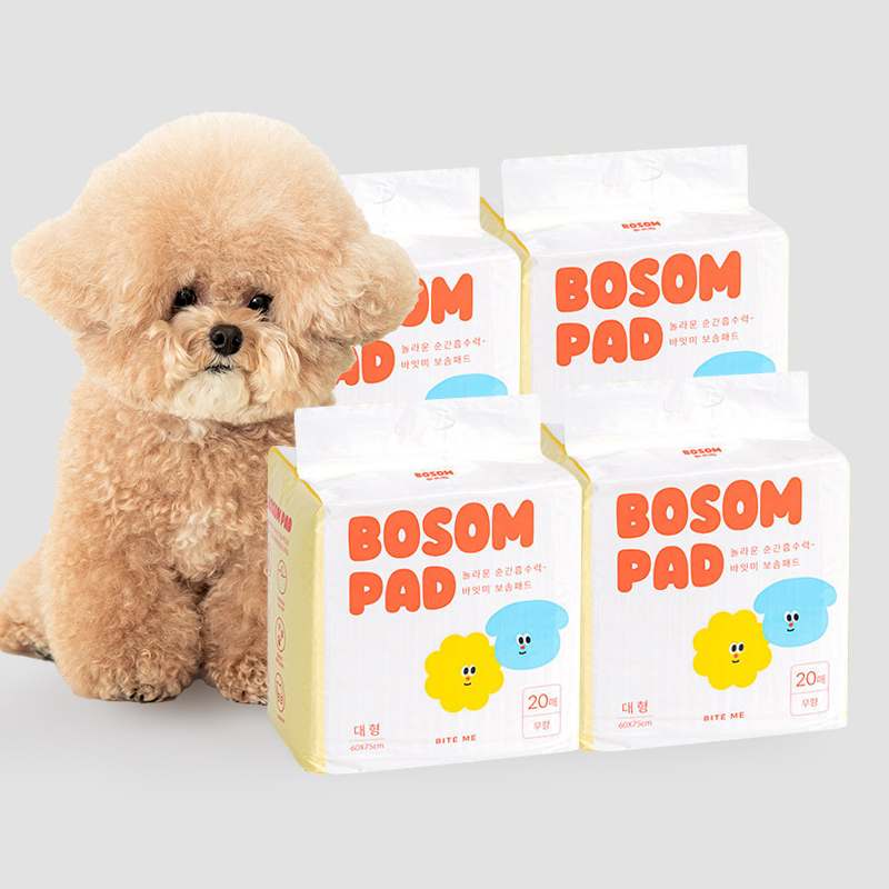 강아지 배변 훈련에 딱! 대형 애견패드 80매로 편리하게 해결하세요