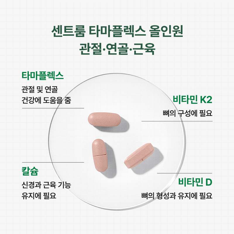 관절과 연골, 근육 건강을 한 번에 챙기는 타마플렉스 올인원 영양제 추천
