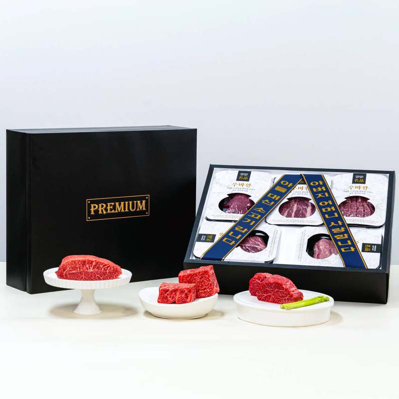 새해 맞이 특별한 한우 선물세트, 고급 구이용 투뿔 소고기 추천!