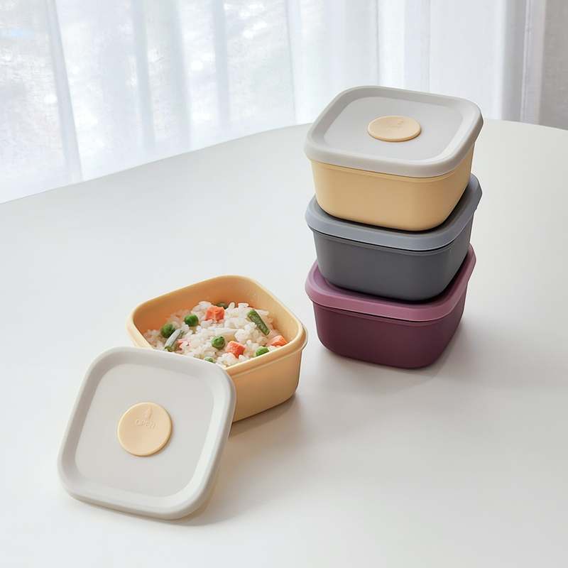 집에서 간편하게 밥을 나누는 실리콘 용기, 정말 편리하더라고요!