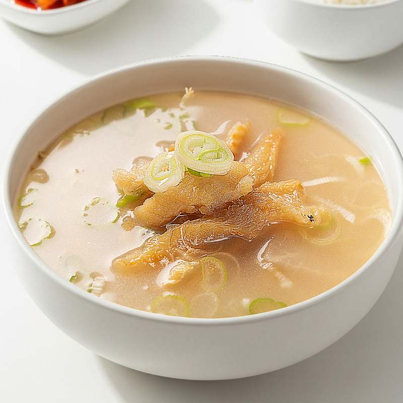 캠핑이나 집에서 즐기기 좋은 우거지와 뼈해장국, 감자탕 한 그릇