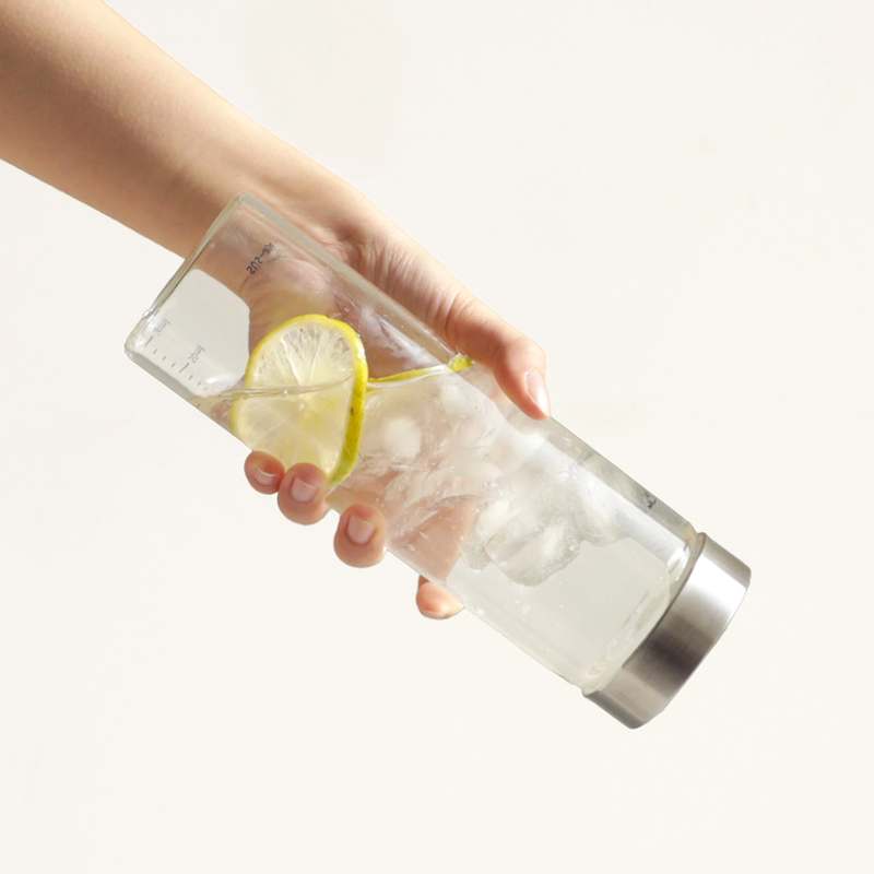 눈금유리병 내열유리 밀폐 주스병 우유병 두유 수제청 이유식 요거트 드레싱 250ml, 3개