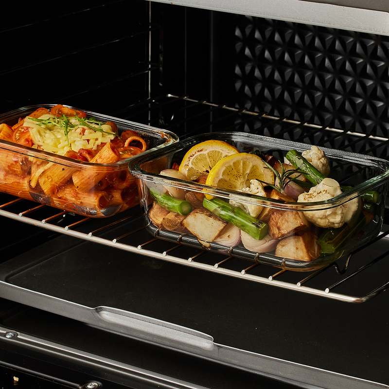 가정에서도 편리하게 쓰는 내열 유리 밀폐용기, 사각형 370ml 소개