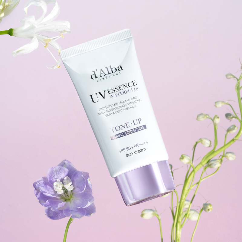 쉽고 가볍게 피부 톤을 밝혀주는 퍼플 선크림 추천!