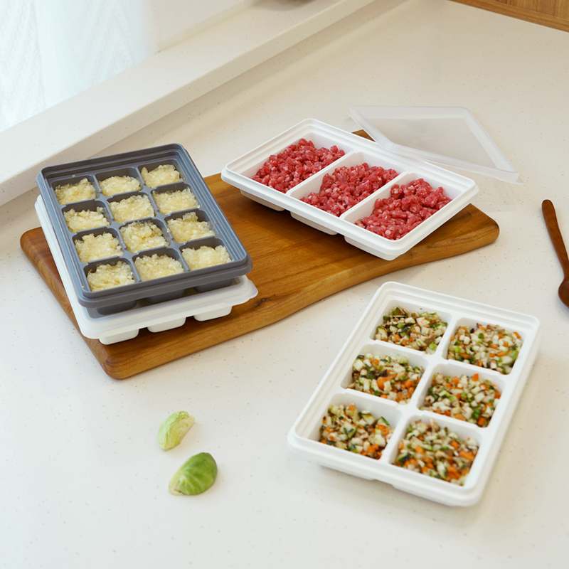 아이들의 이유식을 깔끔하게 정리하는 방법, 스카이락 점보2호 이유식 큐브 보관용기