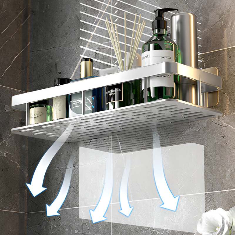 쉽고 깔끔하게 욕실 정리하는 방법, 코너 선반으로 해결하세요!