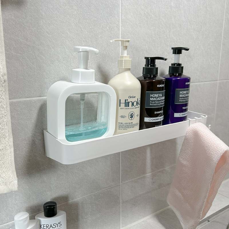 쉽고 깔끔하게 욕실 정리하는 방법, 작은 선반 하나로 해결하세요!